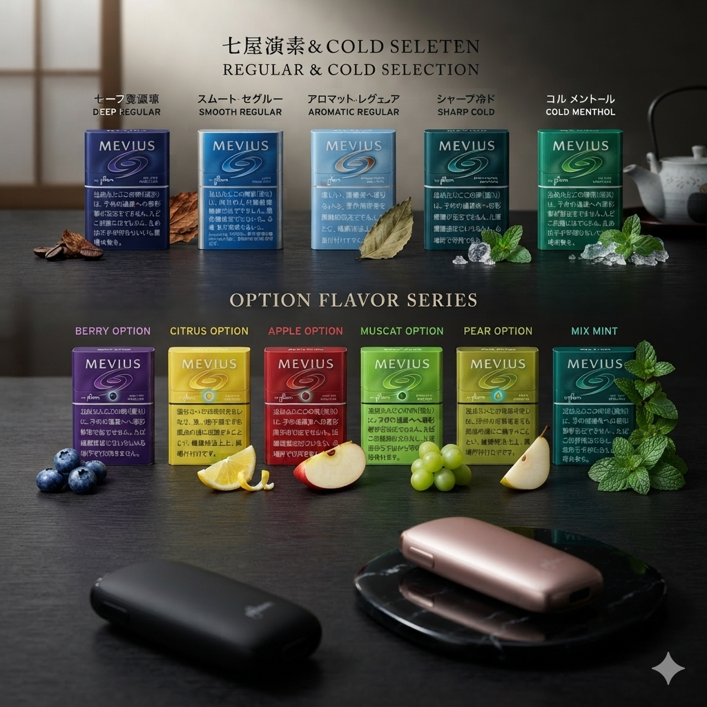 MEVIUS for Ploom 全口味推薦｜七星煙彈 10+ 款口味完整介紹（2026）